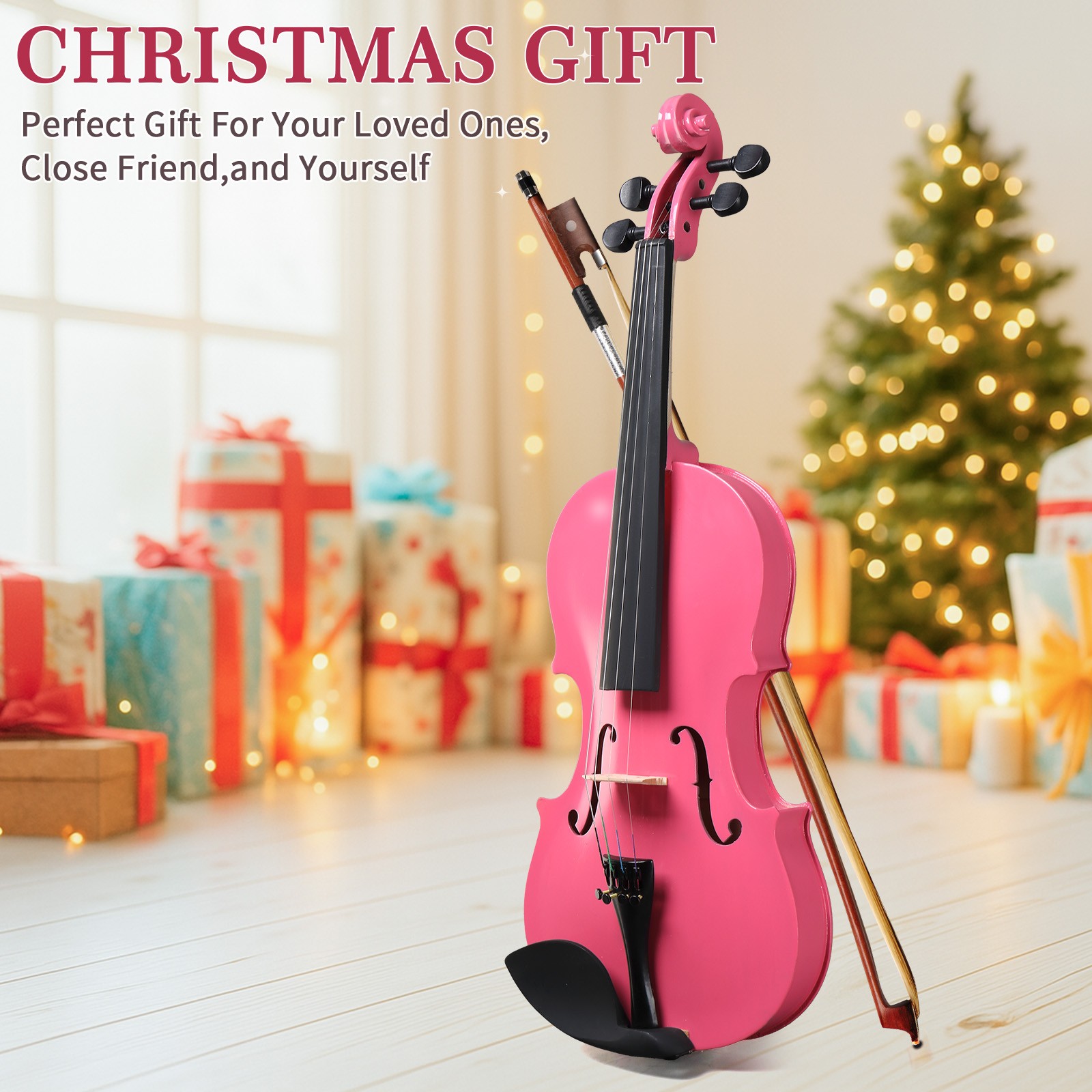 Violin Rosin Bow - كمان أكوستيك جديد للأطفال مقاس 1/8