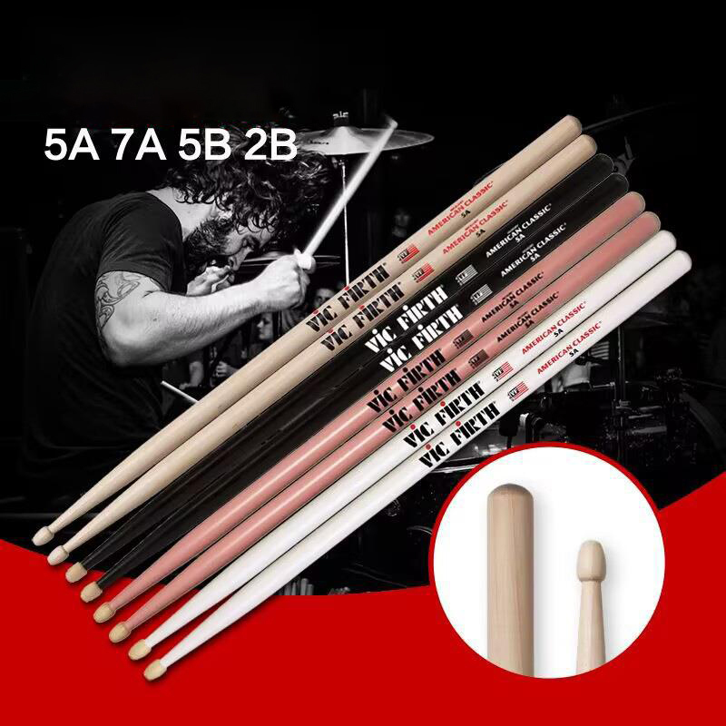 Drum Stick 5A - 1 زوج العصي 5A الخشب تلميح