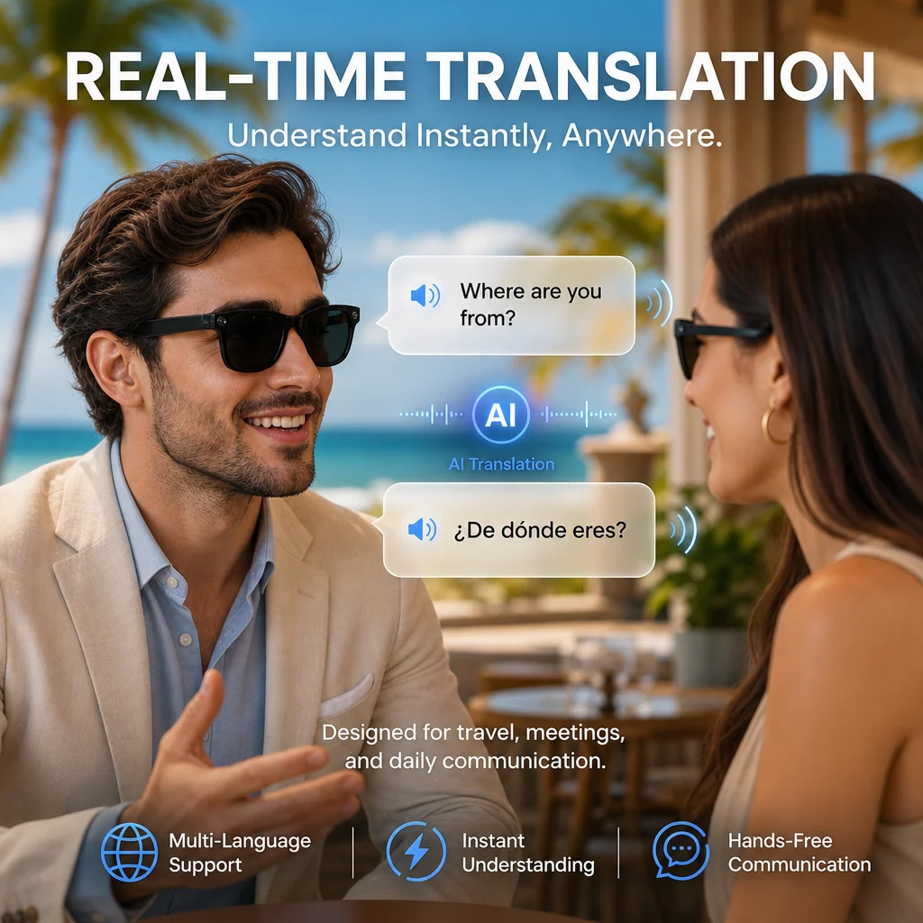 نظارات كاميرا ذكية جديدة بتقني - مراجعة Audio Music Ai وسعره