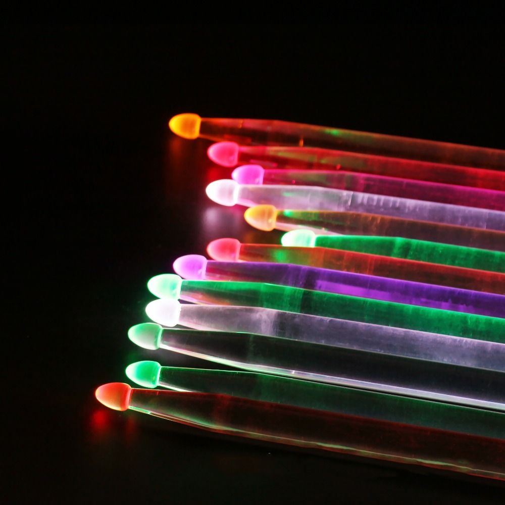 قطعتان من عصي الطبول الملونة 5 - مراجعة Drum Stick 5A وسعره