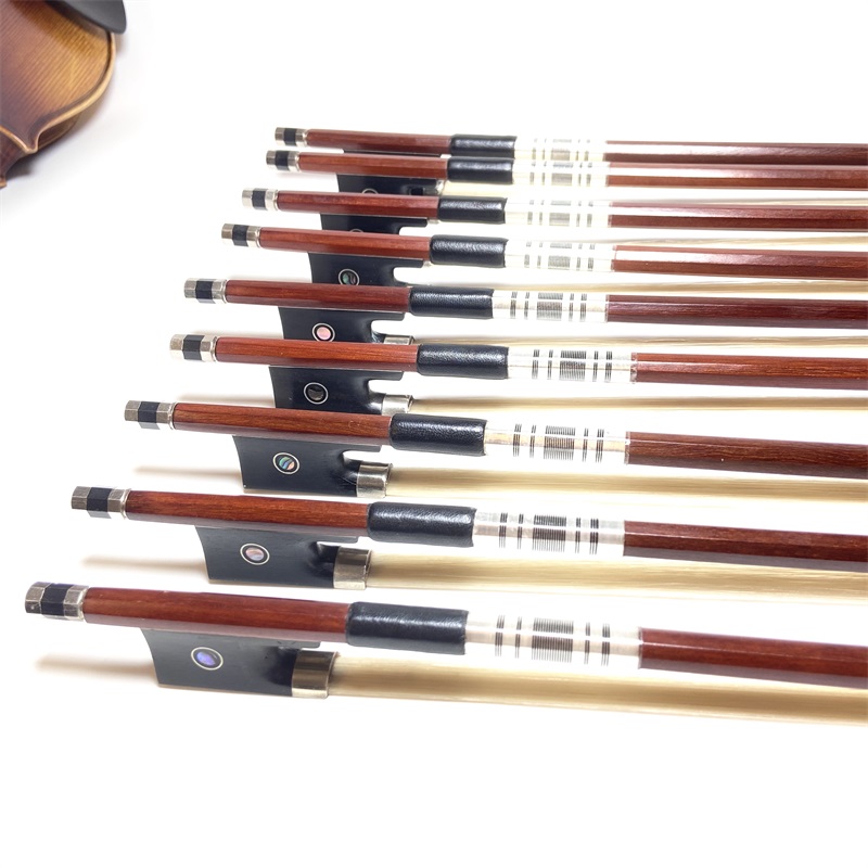 10 قطعة من القوس الجميل 4/4 ،  - مراجعة Violin Rosin Bow وسعره