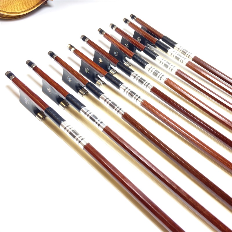 10 قطعة من القوس الجميل 4/4 ،  - مراجعة Violin Rosin Bow وسعره