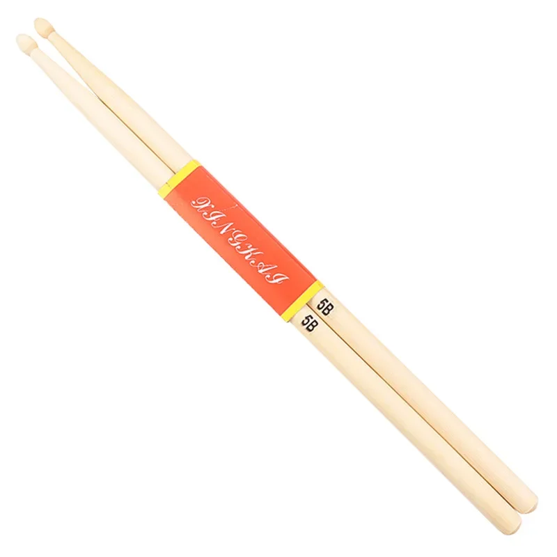 1 زوج أفخاذ القيقب الجاز كمين  - مراجعة Drum Stick 5A وسعره