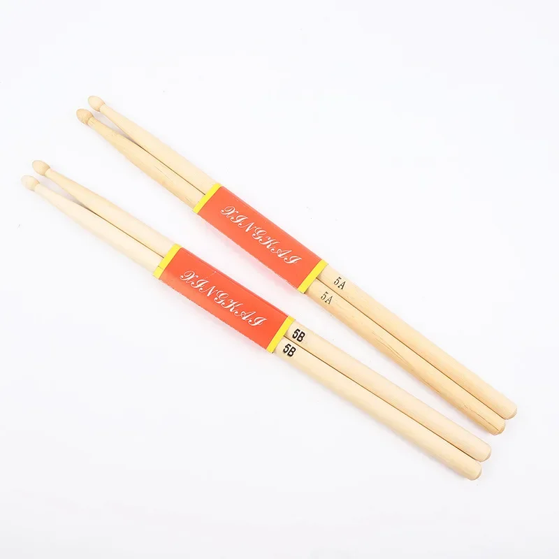 1 زوج أفخاذ القيقب الجاز كمين  - مراجعة Drum Stick 5A وسعره