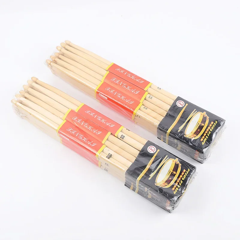 1 زوج أفخاذ القيقب الجاز كمين  - مراجعة Drum Stick 5A وسعره