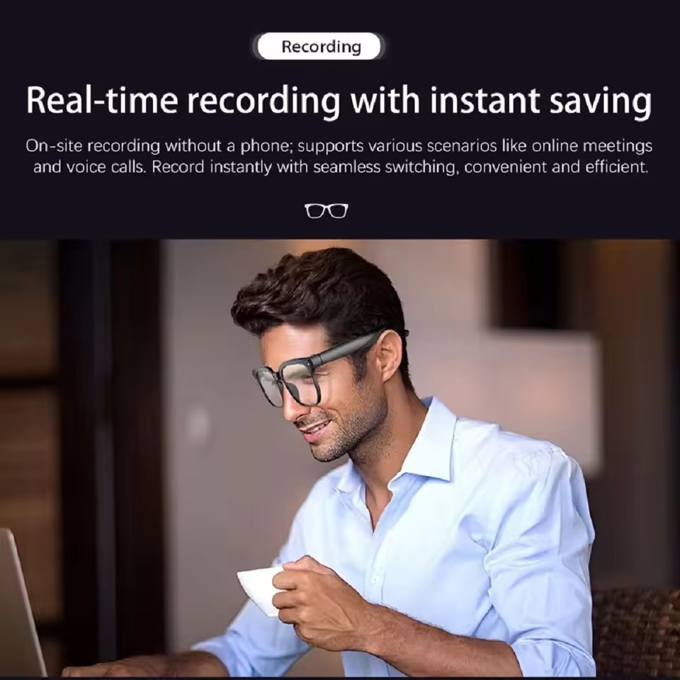 نظارات ذكية M02S بتقنية الذكاء - مراجعة Audio Music Ai وسعره