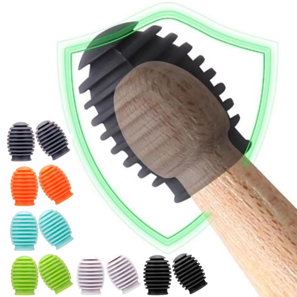 قطعتان من أغطية رؤوس عصي الطبو - مراجعة Drum Stick 5A وسعره