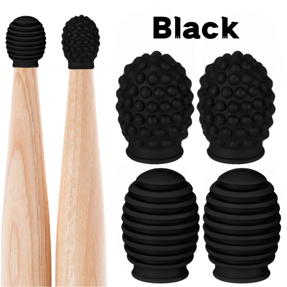 قطعتان من أغطية رؤوس عصي الطبو - مراجعة Drum Stick 5A وسعره