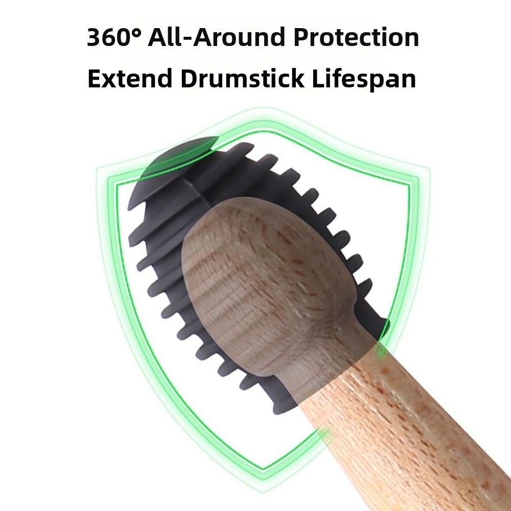 قطعتان من أغطية رؤوس عصي الطبو - مراجعة Drum Stick 5A وسعره