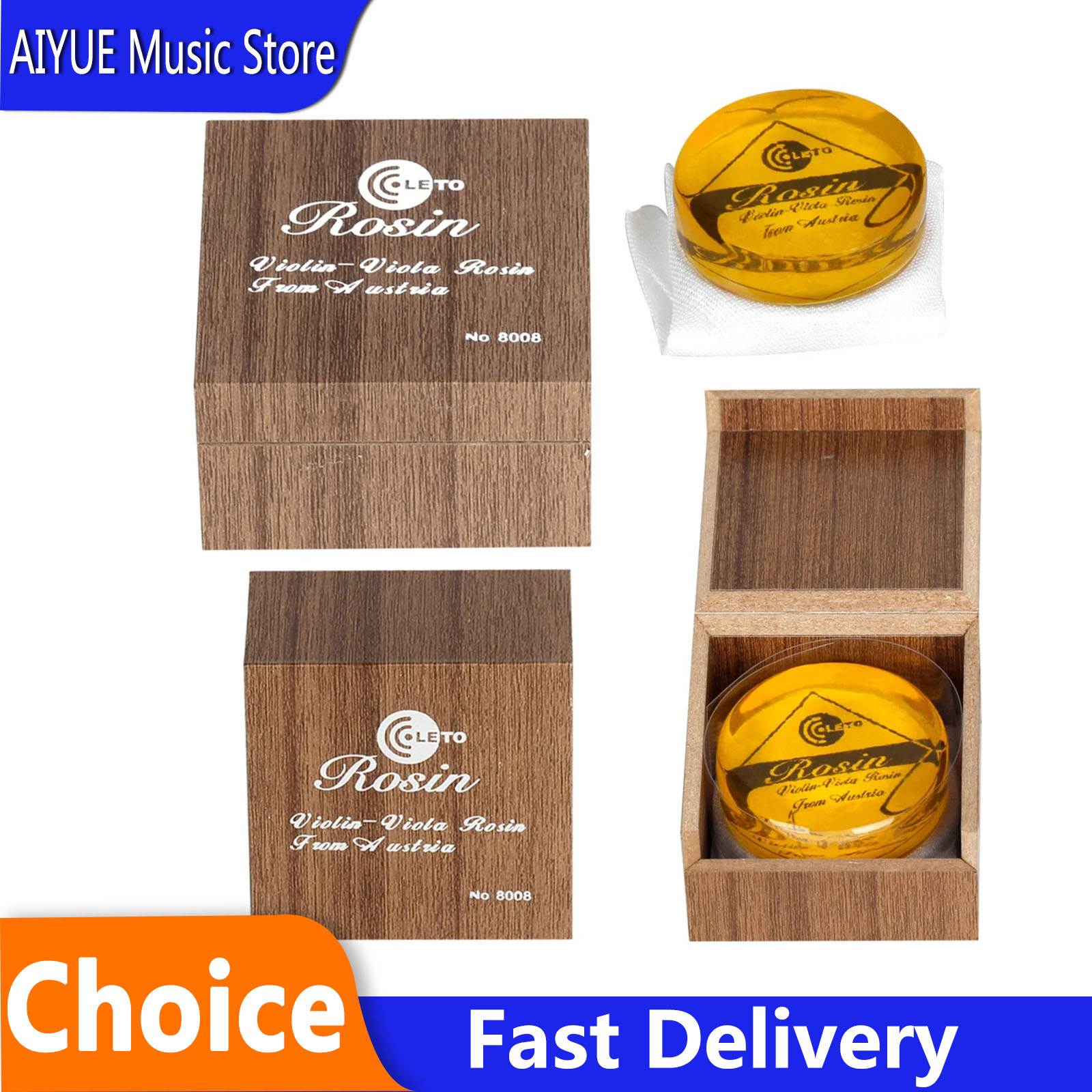 راتنج الكولوفونيا من خشب الصنو - مراجعة Violin Rosin Bow وسعره